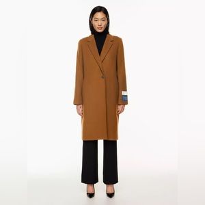Aritzia Wilfred Stedman Coat size Small in rich camel - PERFECT condition
